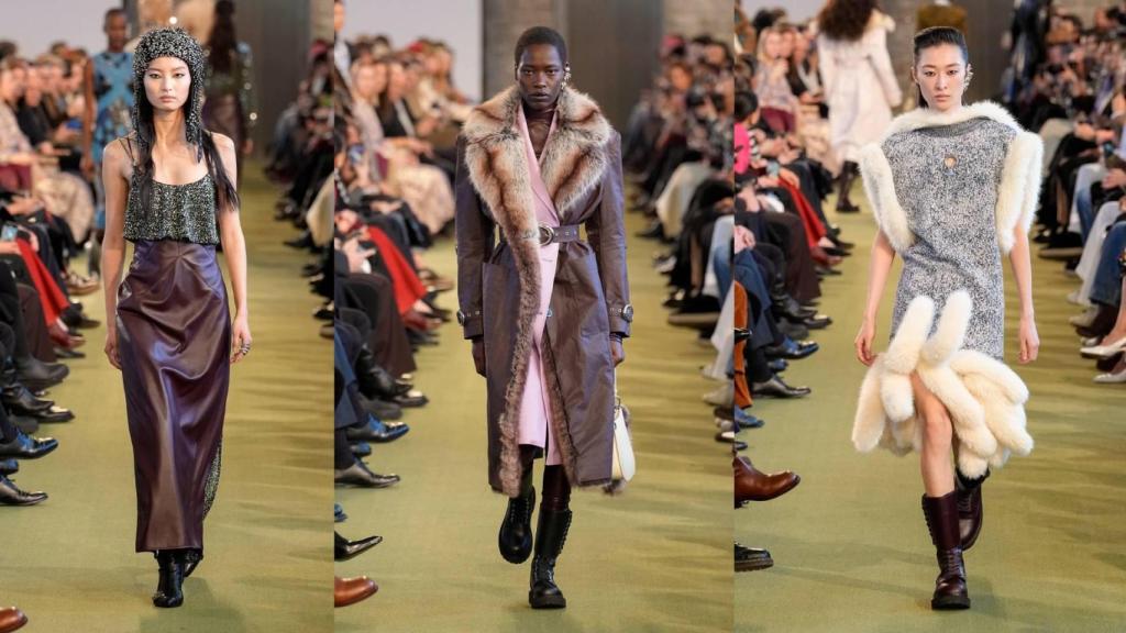 Siluetas del desfile de Rabanne.
