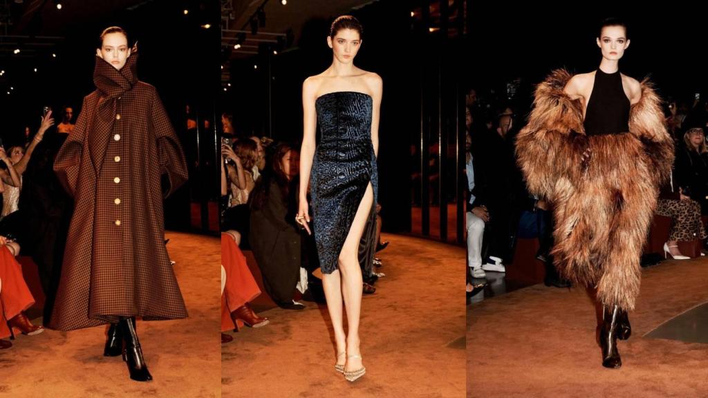 Siluetas del desfile de Schiaparelli.