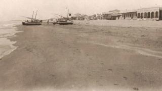 Las casas de la playa Babilonia de Guardamar en 1930.