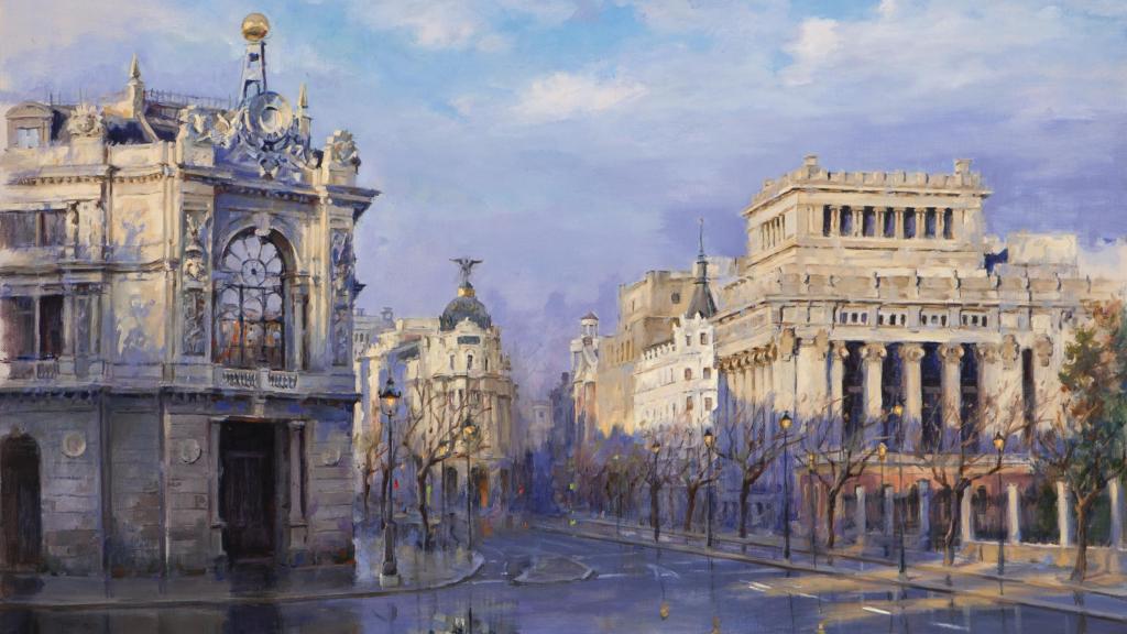 El cuadro Luz de mañana en Madrid, de Ricardo Sanz.