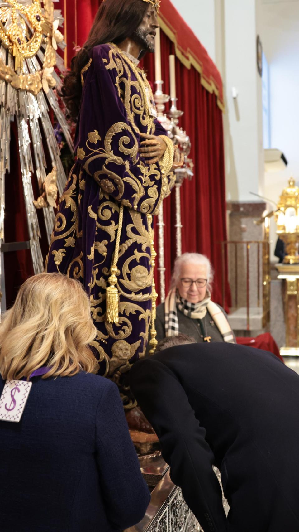 El Rey, este viernes, en la basílica.