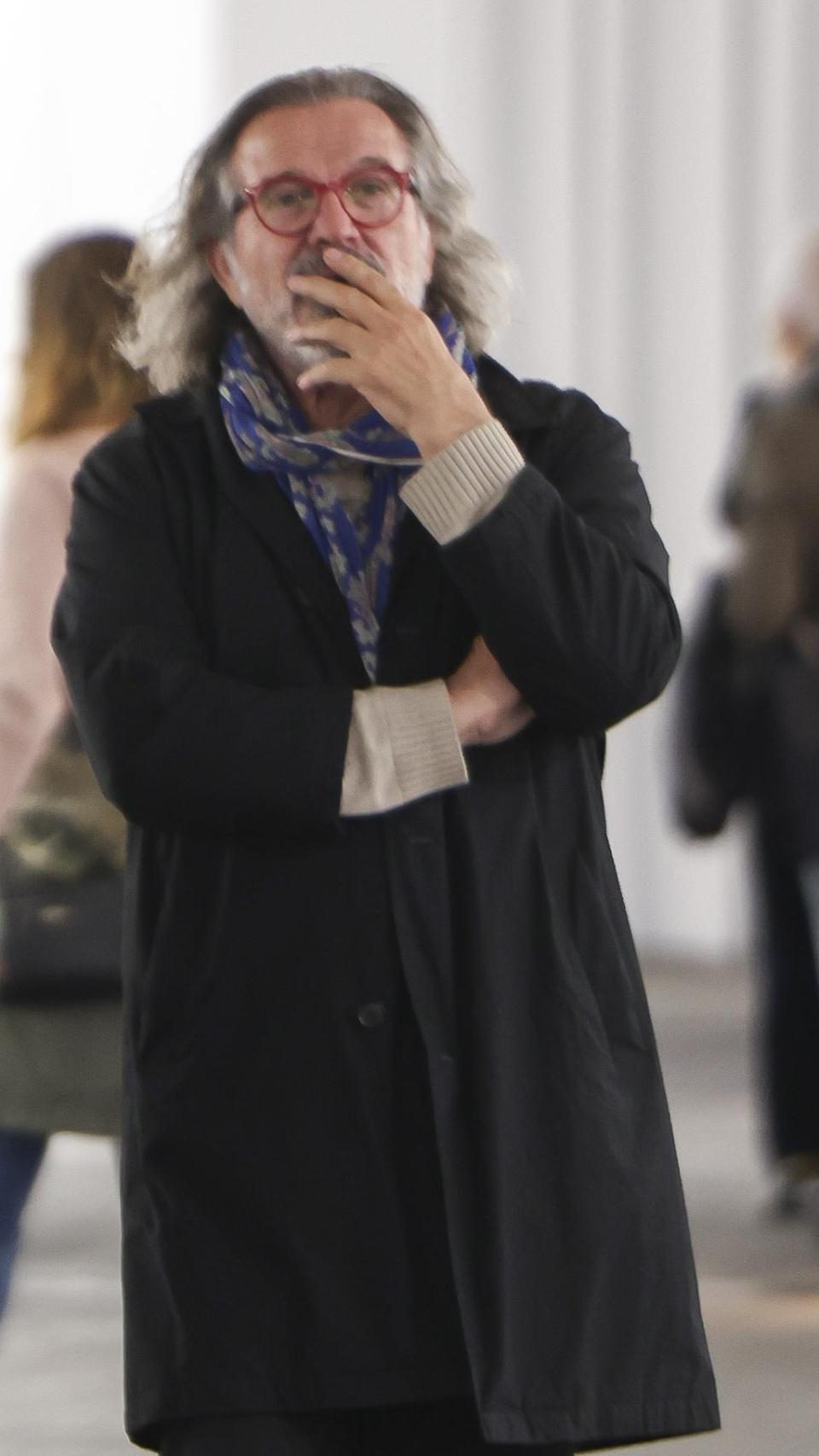 Pepe Navarro, este pasado jueves, durante su visita a ARCO.