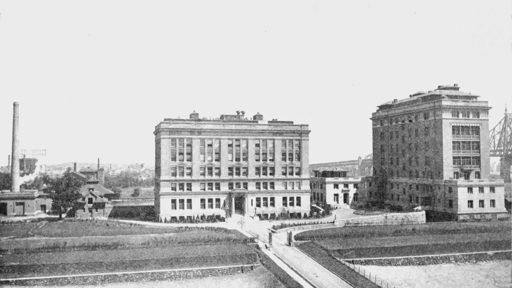 Instituto Rockefeller de investigación médica a principios del siglo XX.