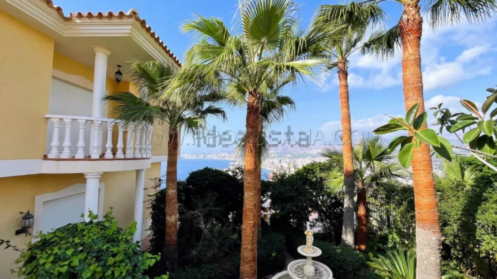 El jardín de la villa