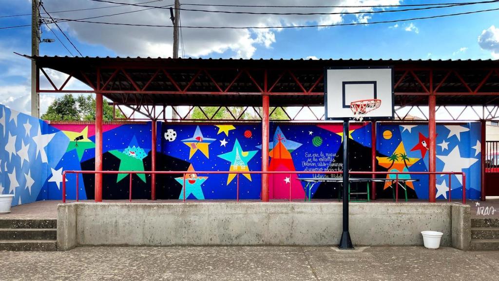 El patio del CRA de Tábara