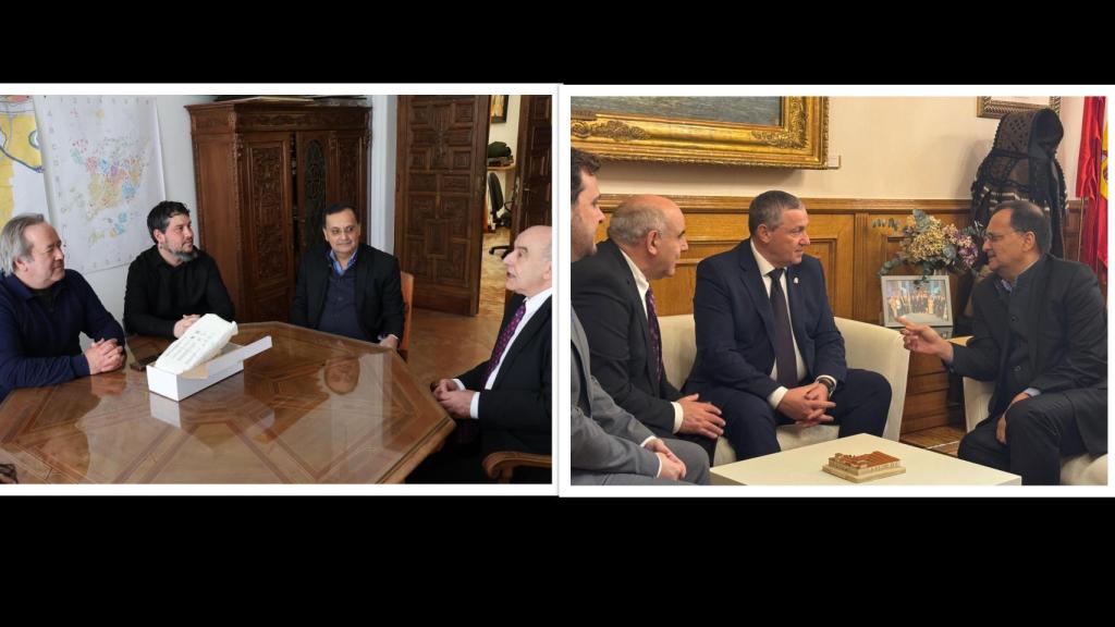 El embajador de la India se reúne con el alcalde y el presidente de la Diputación de Zamora