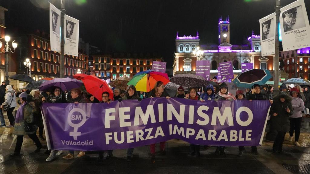 Imagen de la manifestación por el 8M el pasado 2024 en Valladolid