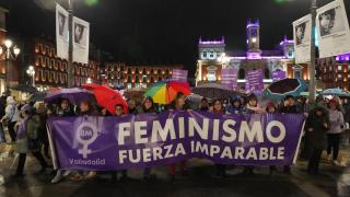 Imagen de la manifestación por el 8M el pasado 2024 en Valladolid