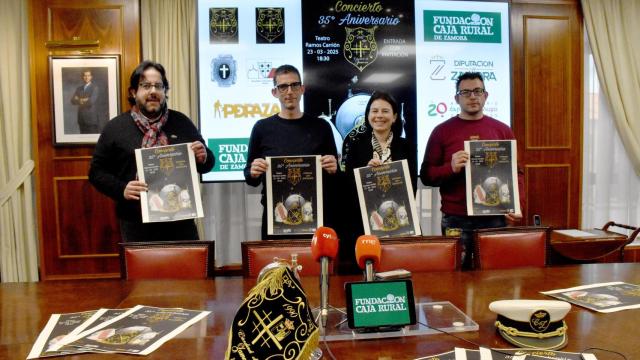 Presentación del concierto homenaje por los 35 años de la Banda de Cornetas y Tambores de Zamora