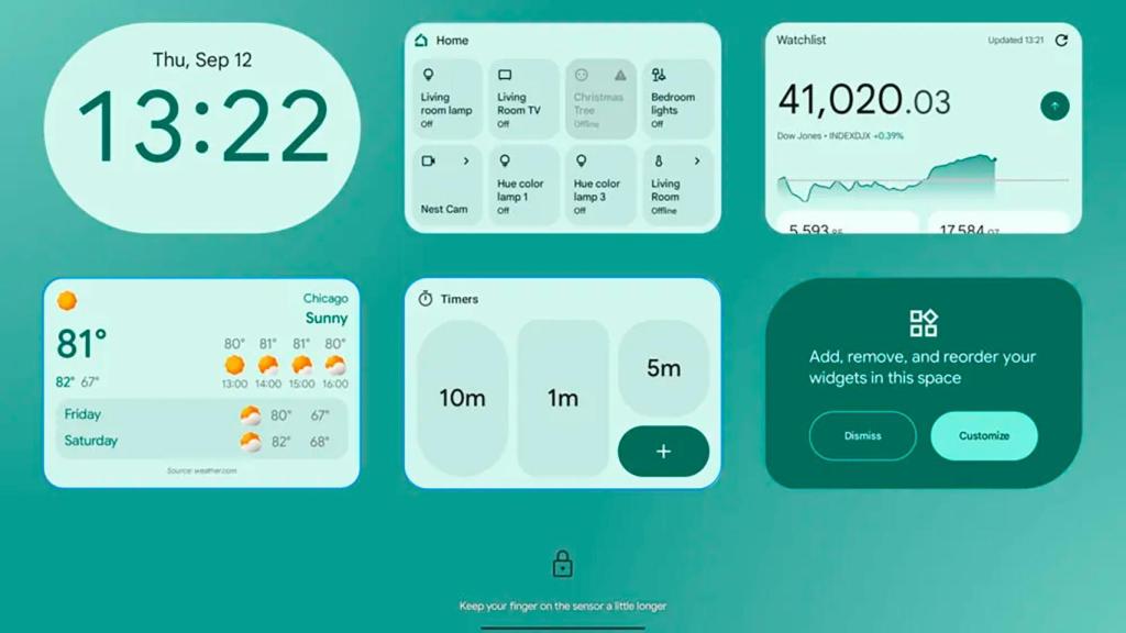 Widgets en Android 15
