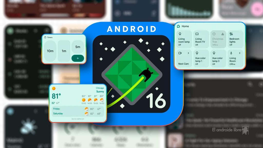 Fotomontaje de Android 16