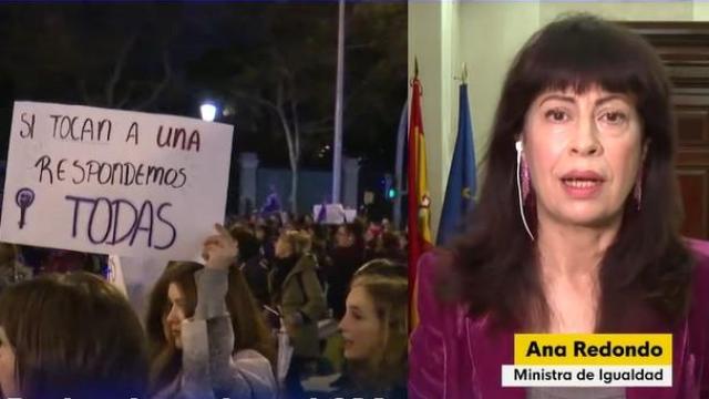 La ministra de Igualdad, Ana Redondo, este viernes en 'La Hora de La 1' de TVE.