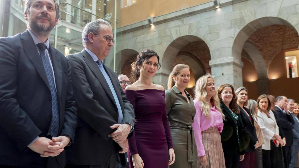 La presidenta de la Comunidad de Madrid, Isabel Díaz Ayuso, durante el acto de entrega de los Reconocimientos 8 de Marzo.