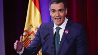 El presidente del Gobierno, Pedro Sánchez,  este viernes en el acto institucional por el Día Internacional de la Mujer.