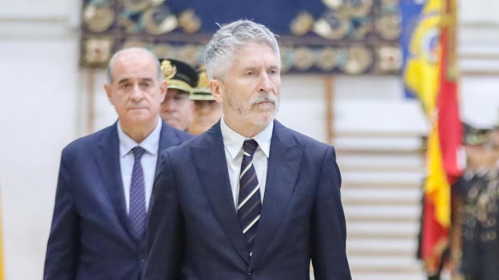 El ministro del Interior, Fernando Grande-Marlaska, el pasado mes de febrero en la Escuela Nacional de Policía.