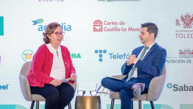 Conversación entre la presidenta de la Diputación de Toledo, Concepción Cedillo, y el director de EL ESPAÑOL - EL DIGITAL CLM, Alberto Morlanes.