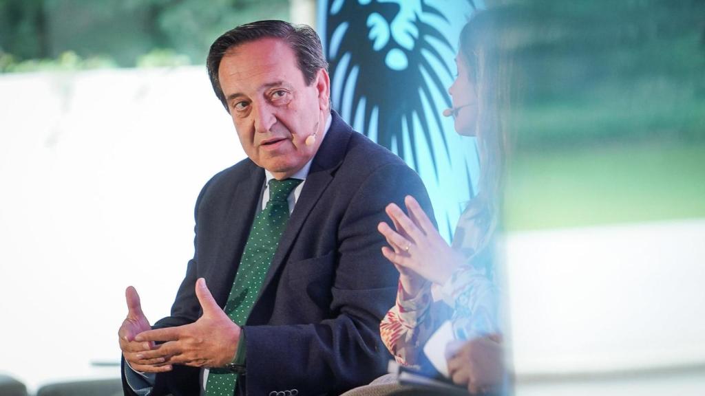 Pedro Barato, presidente de Asaja, durante su intervención en el Foro Económico Español organizado por EL ESPAÑOL-EL DIGITAL CLM el pasado mes de marzo.