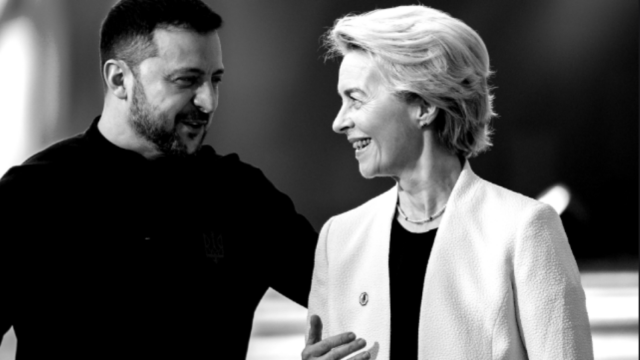 Volodymyr Zelensky y Ursula Von der Leyen