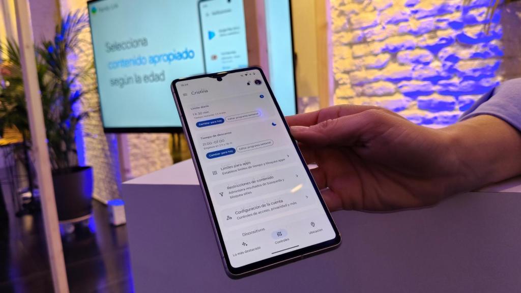 La nueva interfaz de Family Link