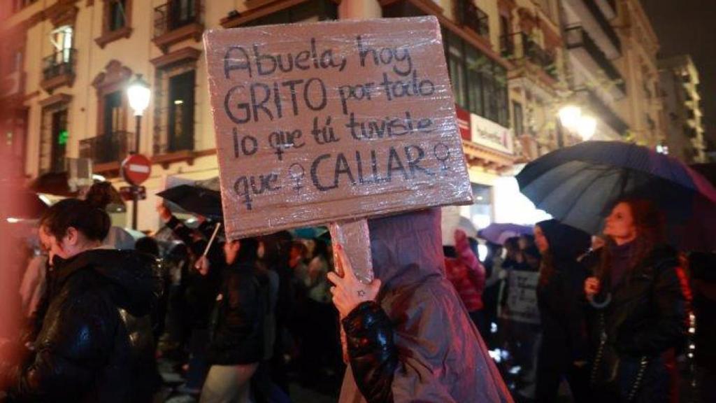 Imagen de la pasada manifestación del 8M en Sevilla.