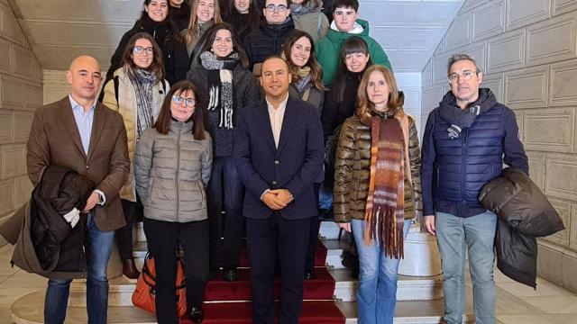 Recepcion al grupo de acordeones de la Escuela de Musica de Hernani 