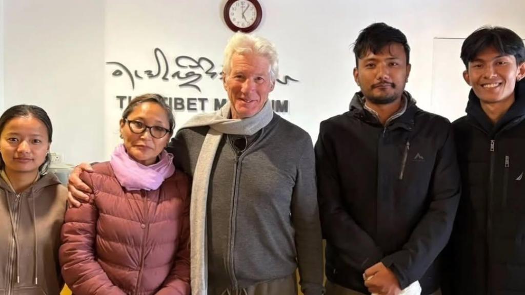 Richard Gere, durante su viaje a territorio tibetano.