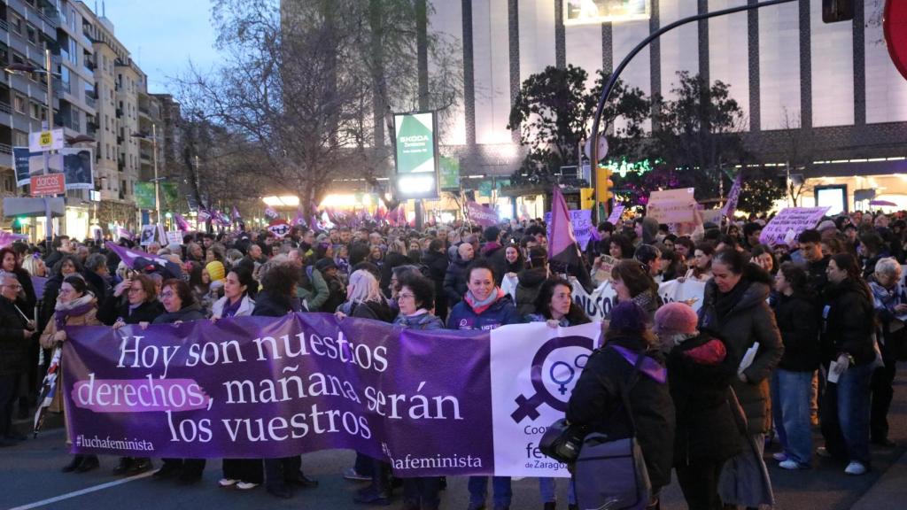 Manifestación por el 8M en Zaragoza