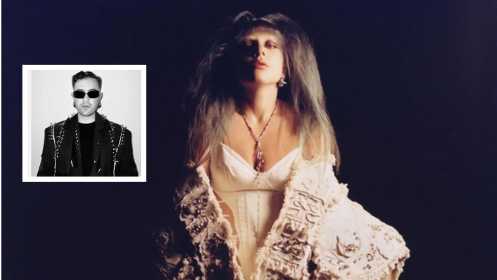 Lady Gaga con la creación del diseñador burgalés Mario Marquina