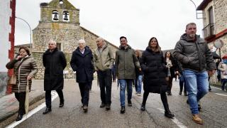 La vicesecretaria general del Partido Socialista de Castilla y León, Nuria Rubio, esta mañana en León