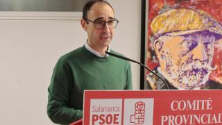 David Serrada interviene en el Comité provincial del PSOE de Salamanca