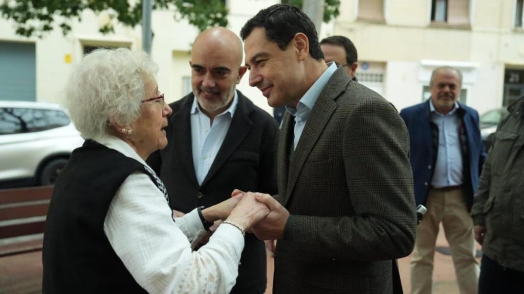 El presidente Juanma Moreno, este sábado en Barcelona.