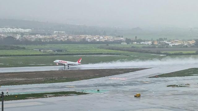 El aeropuerto de Málaga esta mañana.