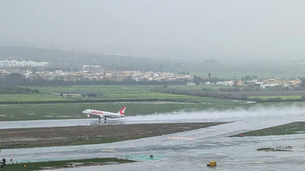 El aeropuerto de Málaga esta mañana.