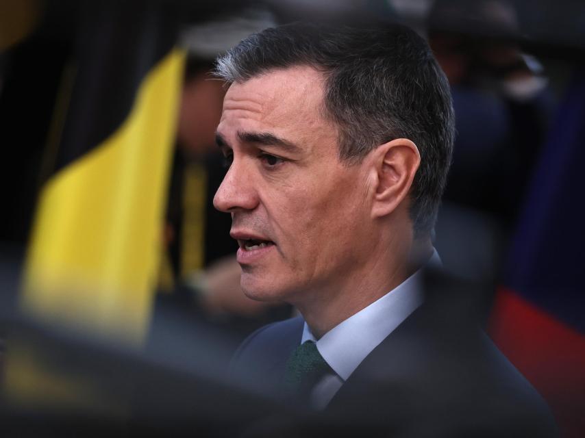 Pedro Sánchez, presidente del Gobierno, en la reunión de la UE en Bruselas.