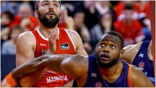 Básquet Coruña en partido contra Manresa