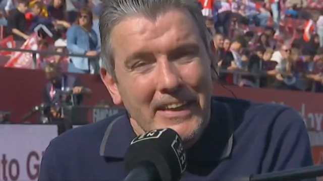 Juan Carlos Unzué, en una retransmisión de DAZN