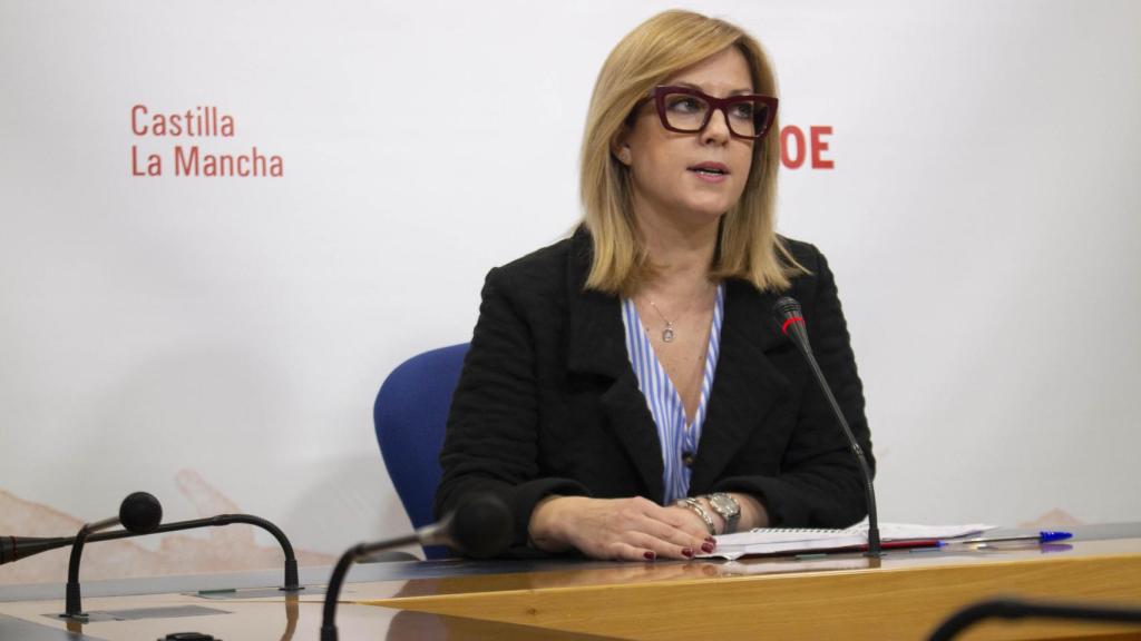 Ana Isabel Abengózar durante la rueda de prensa que ha ofrecido este lunes.