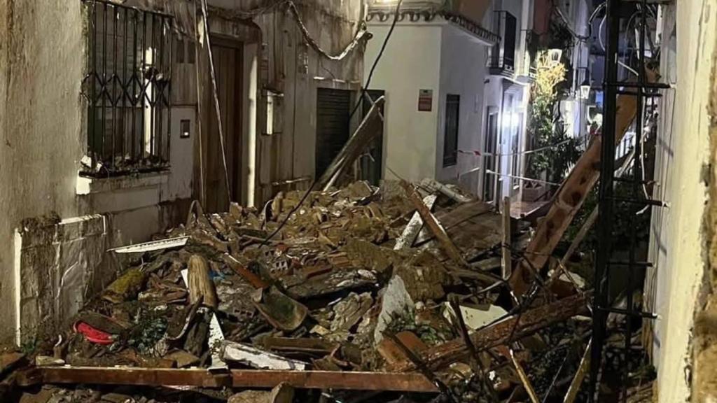 Así quedó la vivienda.