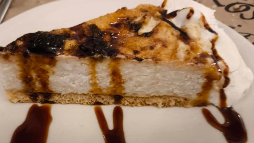 Tarta de arroz con leche del Asador Los Manjares.