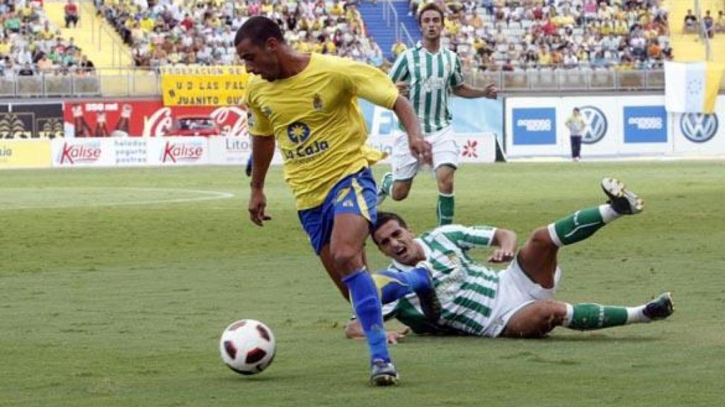 Guayre Betancor en un partido con la UD Las Palmas.