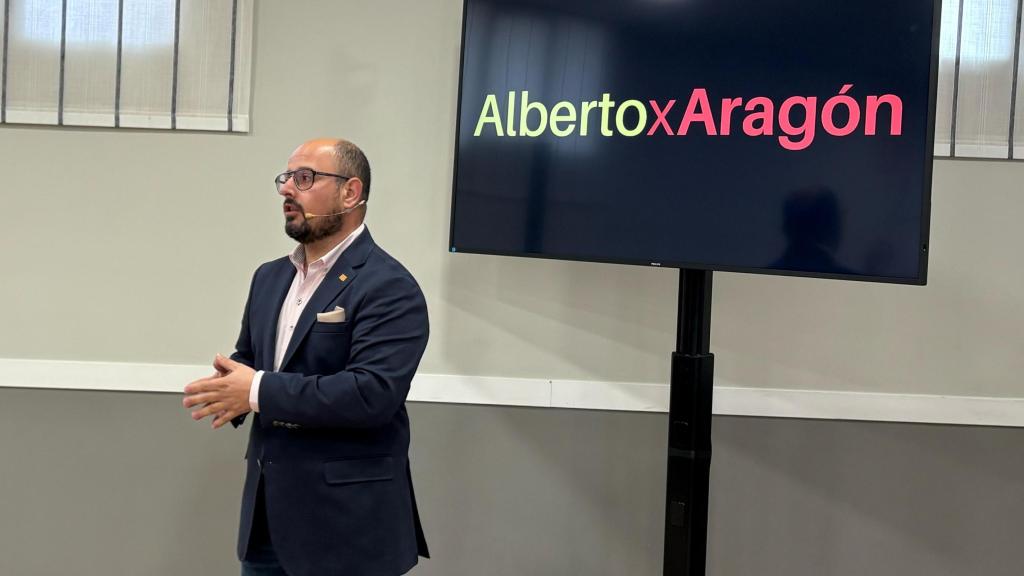 Alberto Izquierdo ha presentado la candidatura en Teruel