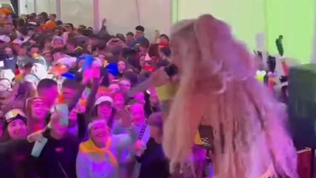 Leticia Sabater, en el carnaval de La Fueva