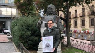 El concejal de Turismo, Ángel Fernández, en la presentación de la nueva edición del programa de visitas guiadas gratuitas ‘Paseos por Salamanca’