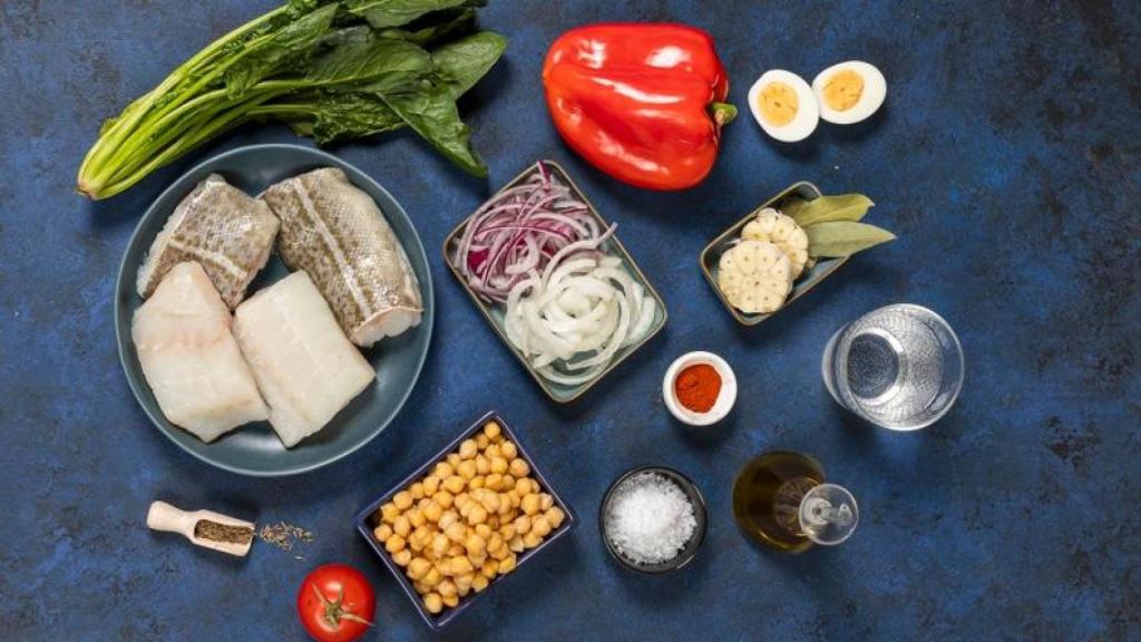 Los ingredientes del potaje de vigilia.