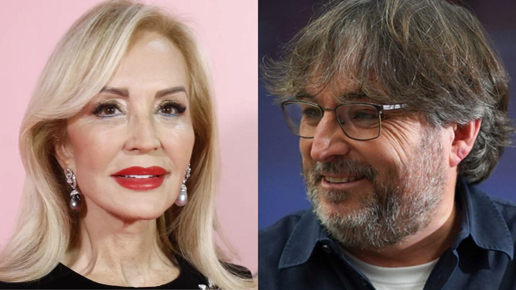 Carmen Lomana y Jord Évole, un fotomontaje