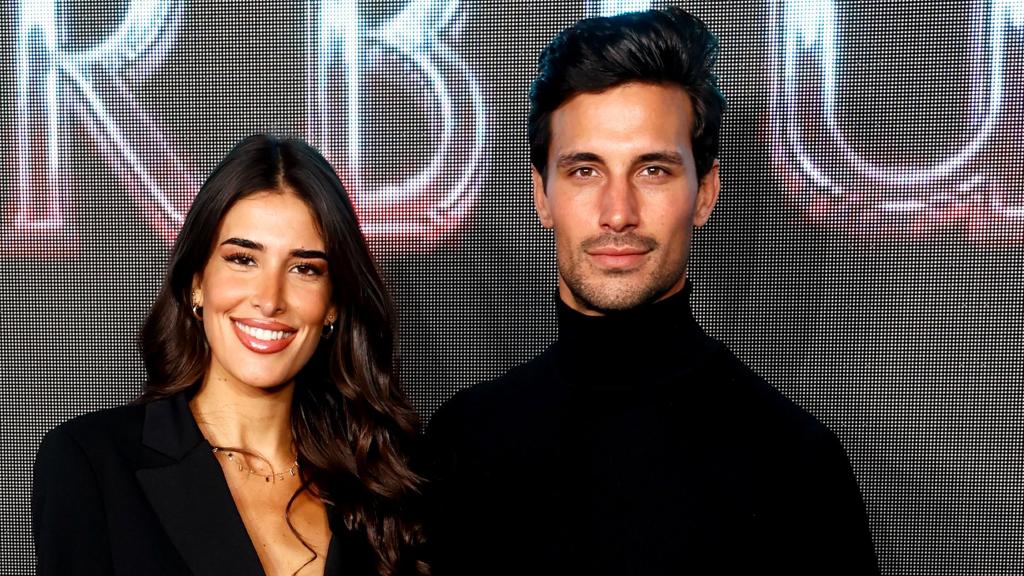 Lidia Torrent y su pareja, Jaime Astrain, en un acto público en Madrid, en marzo de 2022.