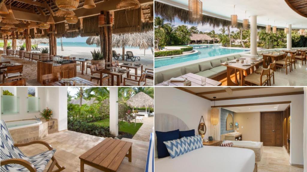 Diferentes rincones del hotel de Rafa Nadal en Punta Cana.