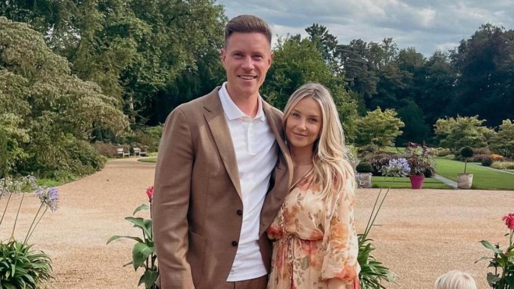 Ter Stegen, junto a su exmujer Daniela Jehle.