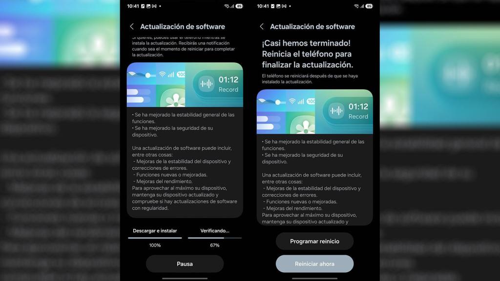 El nuevo proceso de actualizaciones en One UI 7