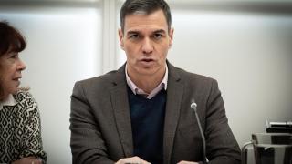 El presidente del Gobierno, Pedro Sánchez, este lunes durante la Comisión Ejecutiva Federal del PSOE.